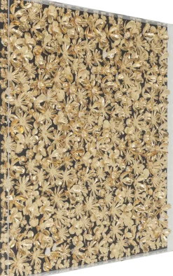 Deko Rahmen Gold Flower 120x120cm