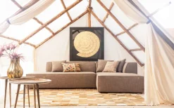 Deko Rahmen Golden Snail 120x120cm