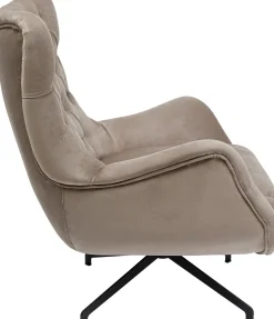 Drehsessel Bellissima Velvet Taupe