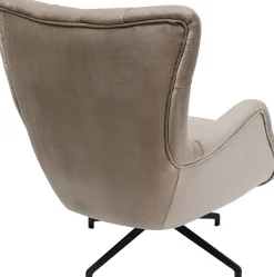 Drehsessel Bellissima Velvet Taupe