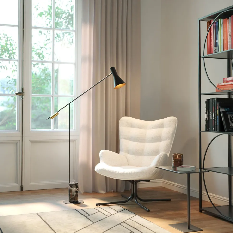 Drehsessel Oscar Boucle Creme