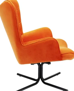 Drehsessel Oscar Velvet Orange
