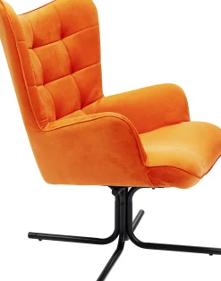Drehsessel Oscar Velvet Orange