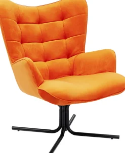 Drehsessel Oscar Velvet Orange