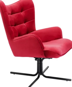 Drehsessel Oscar Velvet Rot