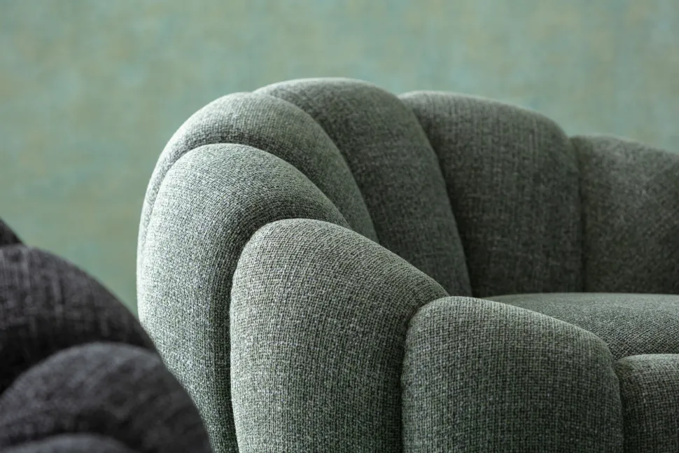 Drehsessel Peppo Bloom Melange Grün