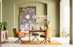 Drehstuhl mit Armlehnen Chelsea Braun