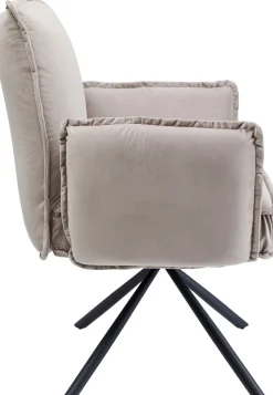 Drehstuhl mit Armlehnen Chelsea Grau