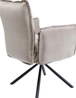 Drehstuhl mit Armlehnen Chelsea Grau