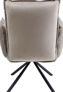 Drehstuhl mit Armlehnen Chelsea Grau