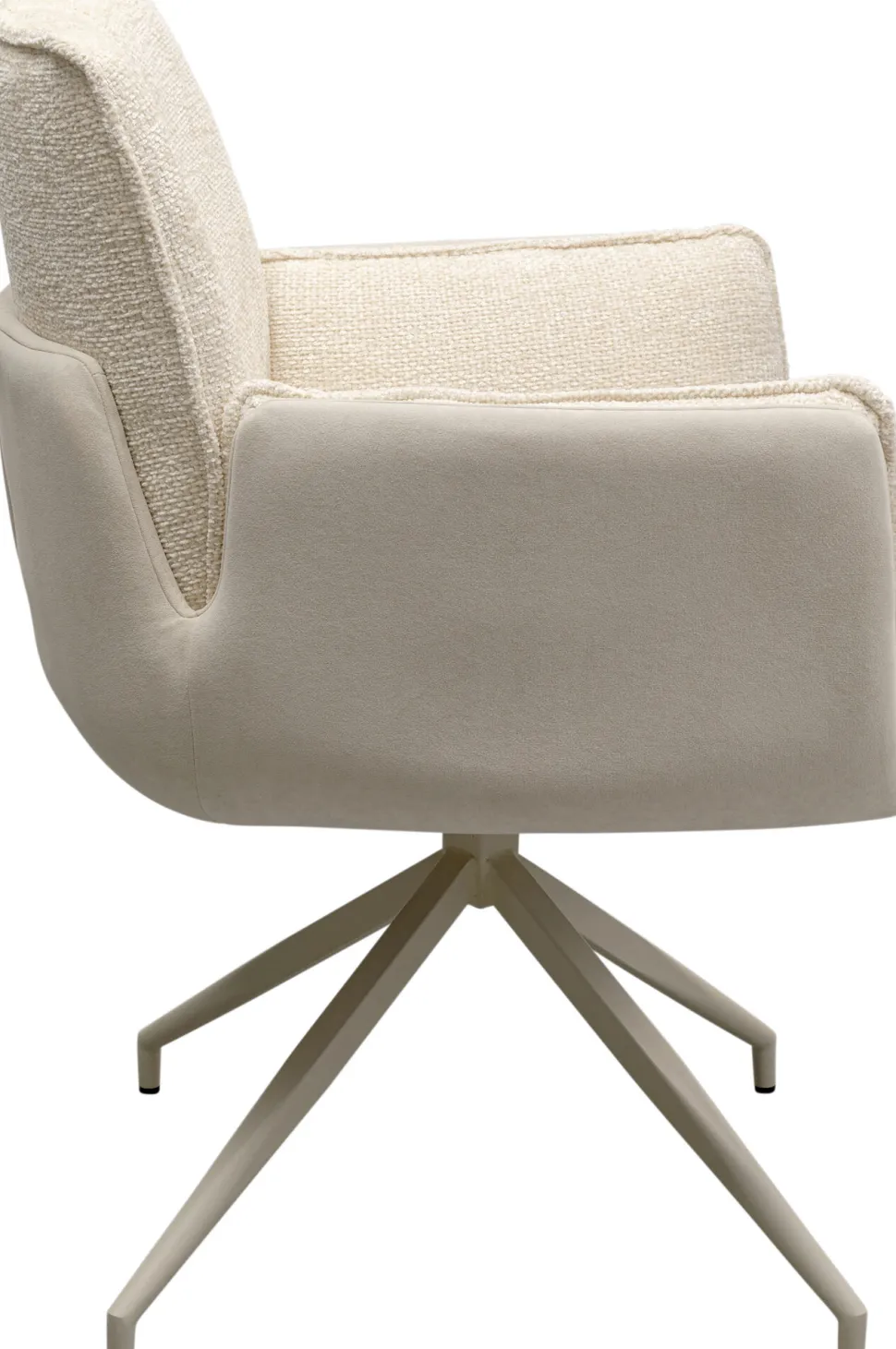 Drehstuhl mit Armlehnen Hilla Weiß