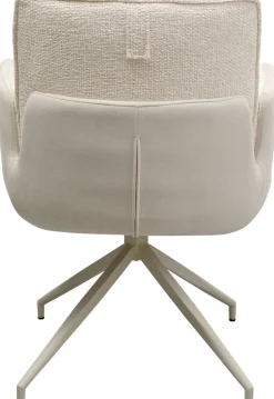 Drehstuhl mit Armlehnen Hilla Weiß