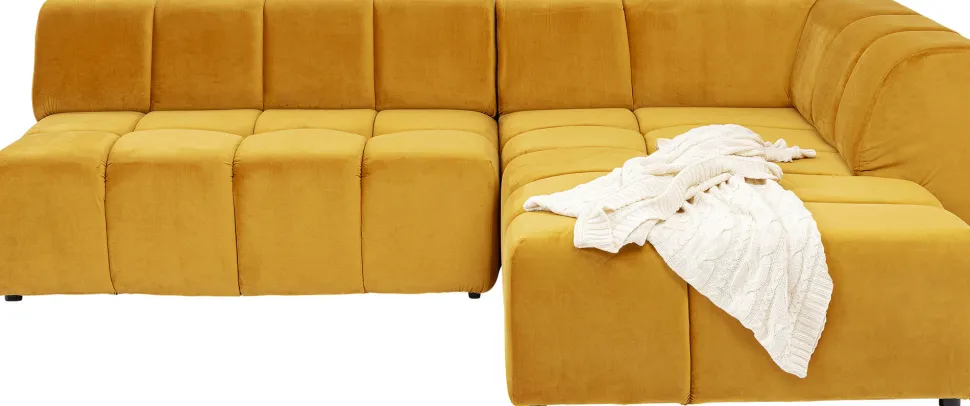 Ecksofa Belami Velvet Amber Rechts