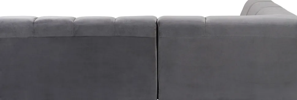 Ecksofa Belami Velvet Grau Links