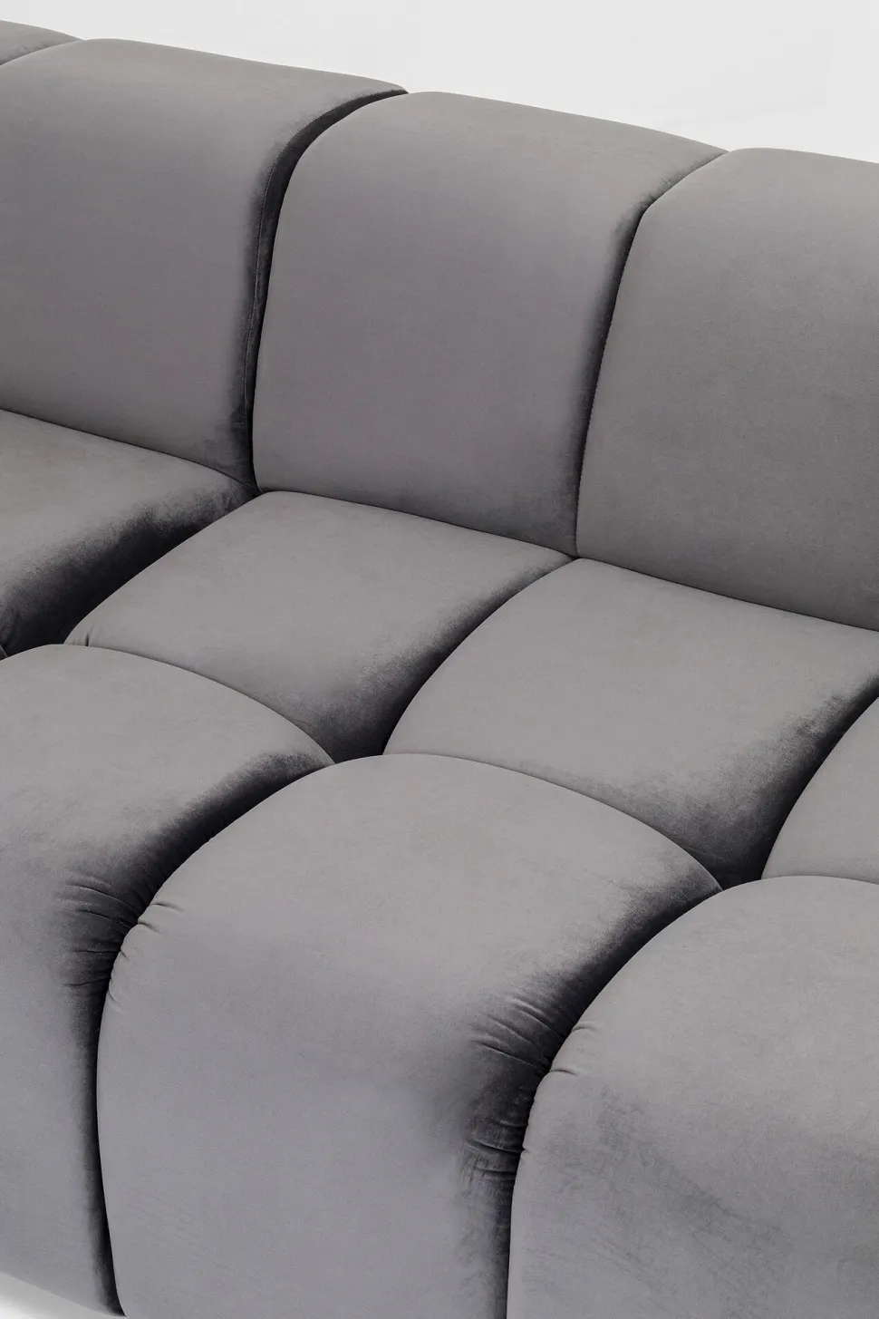 Ecksofa Belami Velvet Grau Links