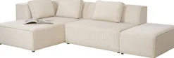 Ecksofa Infinity Ottomane Cord Creme Links