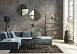 Ecksofa Infinity Velvet Ocean Links