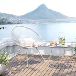 Gartenset Acapulco 2tlg Weiß