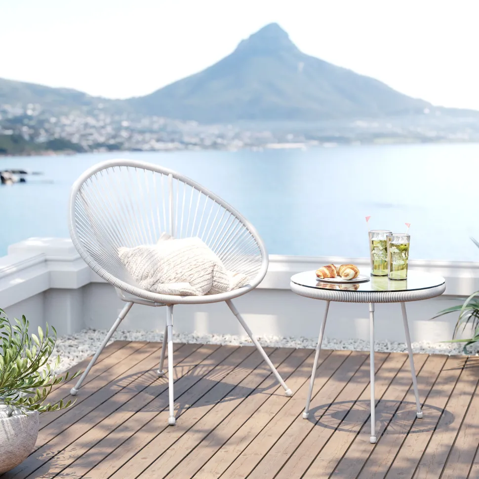 Gartenset Acapulco 2tlg Weiß