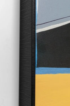 Gerahmtes Bild Abstract Shapes Orange 73x143cm