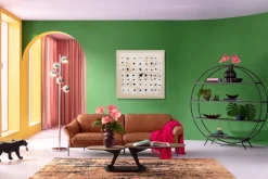 Gerahmtes Bild Creative Dots 120x120cm