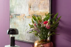 Gerahmtes Bild Dust Gold 120x120cm