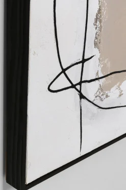 Gerahmtes Bild Dust Grau 100x100cm