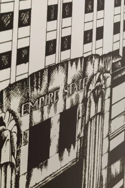 Gerahmtes Bild Empire State Mirror 77x130cm