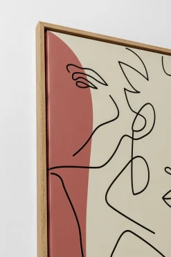 Gerahmtes Bild Faccia Arte Tri Colore 90x120cm