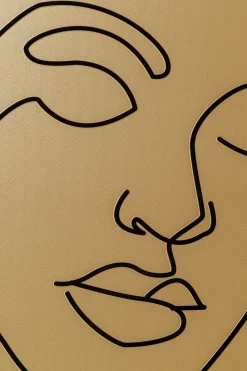 Gerahmtes Bild Faccia Arte Tri Colore 90x120cm