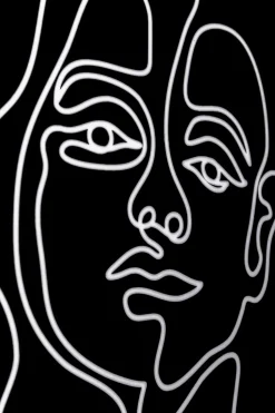 Gerahmtes Bild Faccia Arte Woman 60x80cm