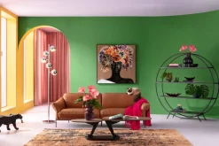 Gerahmtes Bild Flower Hair 120x120cm