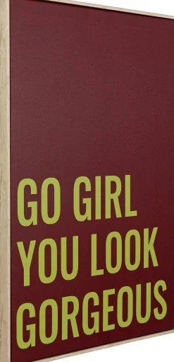 Gerahmtes Bild Go Girl 50x70cm