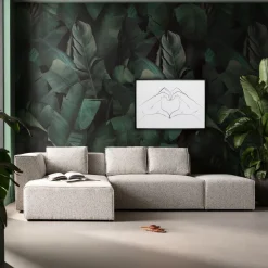 Gerahmtes Bild Heart Hands 103x73cm