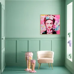 Gerahmtes Bild La Viva Mexico 100x100cm