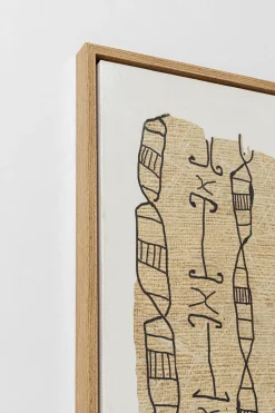 Gerahmtes Bild Native Spirals 50x150cm