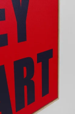 Gerahmtes Bild Need Money 80x80cm