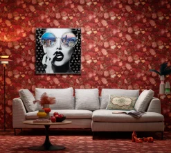 Gerahmtes Bild NY View 120x120cm