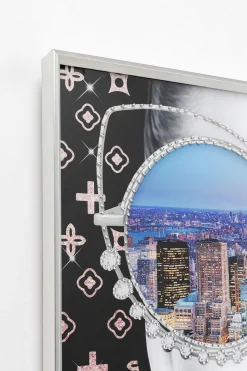Gerahmtes Bild NY View 80x80cm