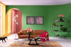 Glasbild Balloon Dog LED 80x80cm