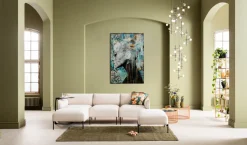 Glasbild Lady Flower 100x150cm