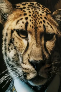 Glasbild Mister Leo 100x150cm