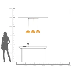 Hängeleuchte Aloha Drop Tre 80cm