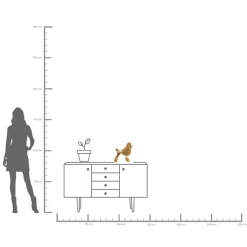 Hängeleuchte Animal Owl Gold 60cm