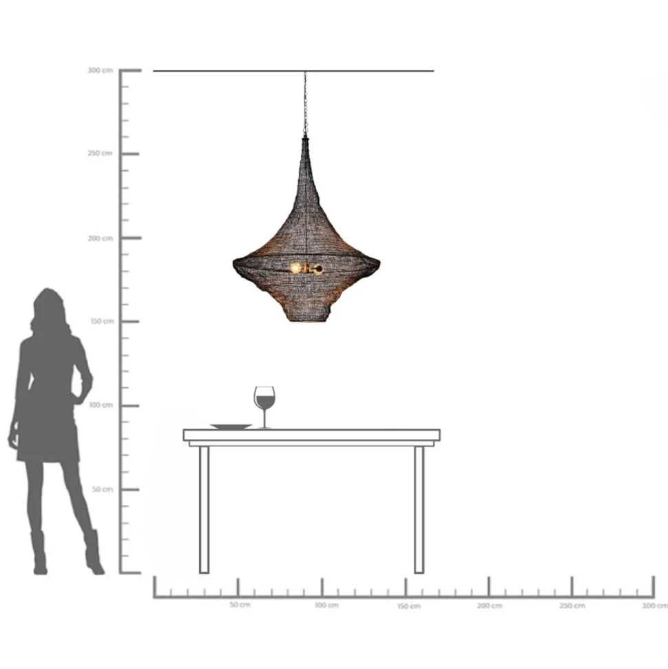 Hängeleuchte Cocoon Schwarz Ø89cm