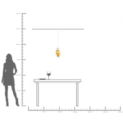 Hängeleuchte Diamond Fever Dining Brass 17cm