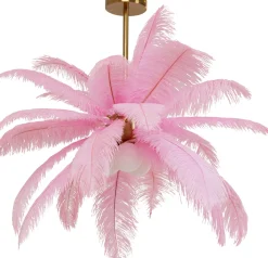 Hängeleuchte Feather Palm Pink Ø87cm