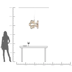 Hängeleuchte Headlight Chrome