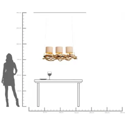Hängeleuchte Jungle Club 115cm