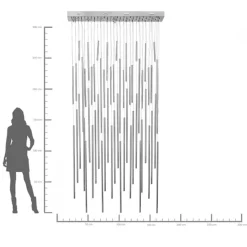 Hängeleuchte Living Vegas Deluxe Chrome LED